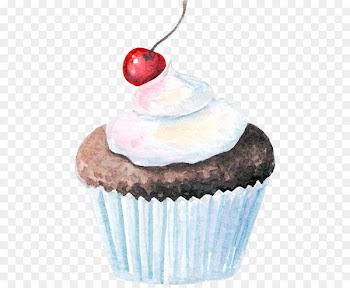 Watercolor Cupcakes 