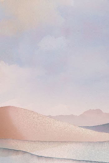 Watercolor desert background, aesthetic beach | Free Photo Illustration - rawpixel