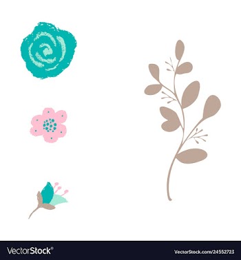 Watercolor design element bird banners and vector image