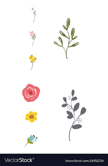 Watercolor design element bird banners and vector image