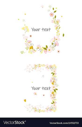 Watercolor design element bird banners and vector image