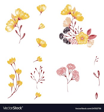 Watercolor design element bird banners and vector image