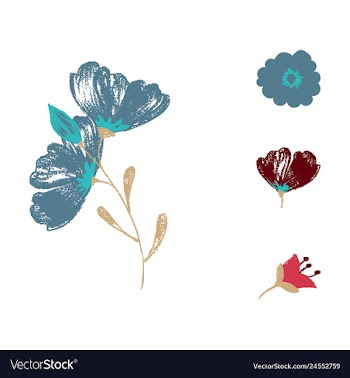 Watercolor design element bird banners and vector image