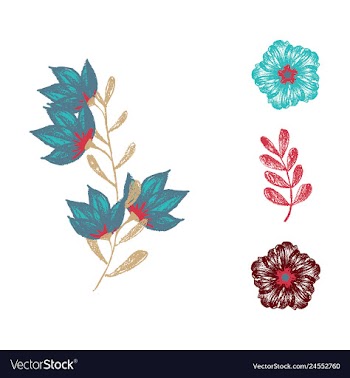 Watercolor design element bird banners and vector image