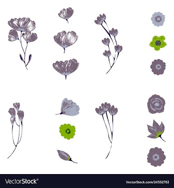 Watercolor design element bird banners and vector image