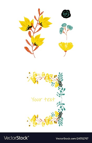Watercolor design element bird banners and vector image
