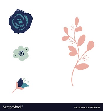Watercolor design element bird banners and vector image