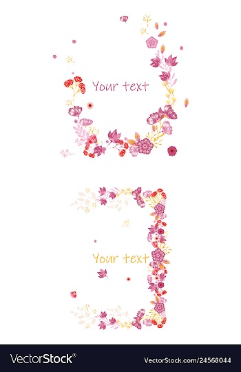 Watercolor design element bird banners and vector image
