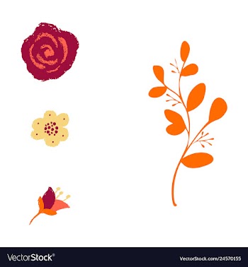 Watercolor design element bird banners and vector image