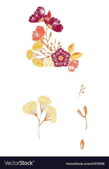 Watercolor design element bird banners and vector image