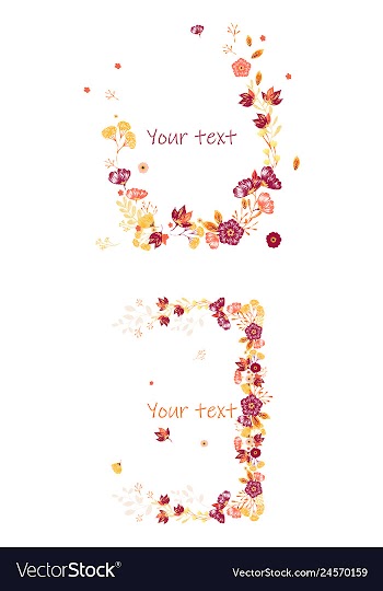 Watercolor design element bird banners and vector image