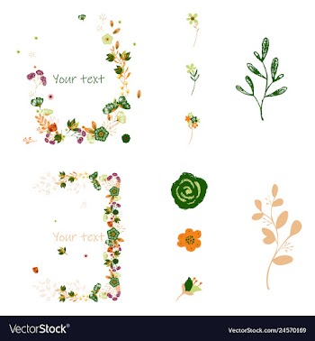 Watercolor design element bird banners and vector image