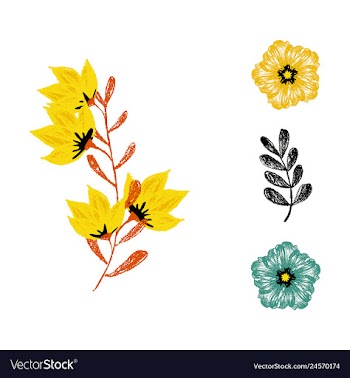 Watercolor design element bird banners and vector image