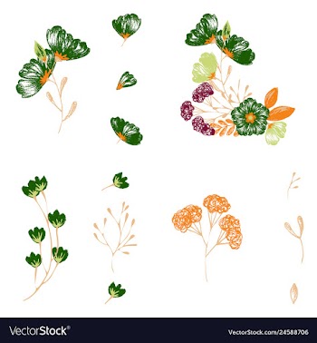 Watercolor design element bird banners and vector image