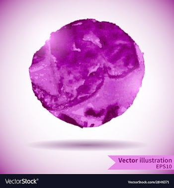 Watercolor design element for the realization vector image