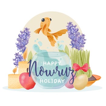 Watercolor design for nowruz event Free Vector