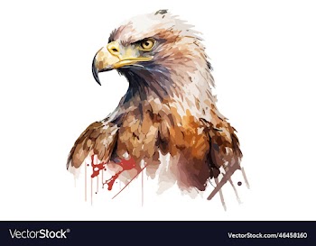 watercolor eagle