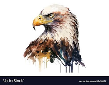watercolor eagle