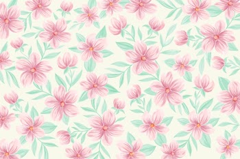 Watercolor floral background with soft colors Free Vector
