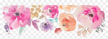 Watercolor Flower Border Png