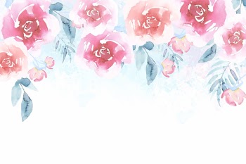 Watercolor flowers background in pastel colors Free Vector
