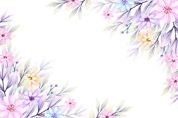 Watercolor flowers in pastel colors Free Vector