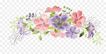 Watercolor: Flowers Watercolor painting - Colorful watercolor flowers 