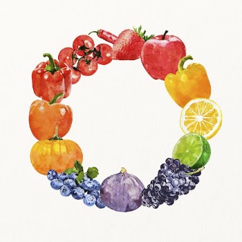 Watercolor fruit frame, healthy diet | Free Photo Illustration - rawpixel