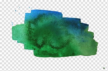 Watercolor , green and blue map transparent background PNG clipart