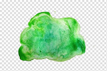 Watercolor , green slime transparent background PNG clipart