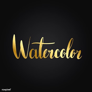 Watercolor handwritten typography style vecto.. | Free stock vector - 517932