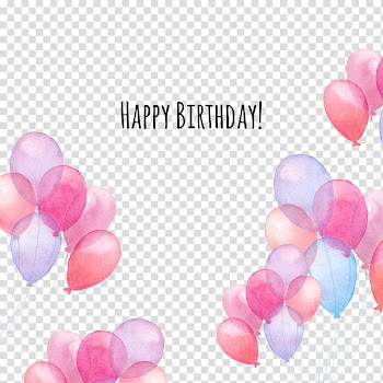Watercolor illustration balloon material transparent background PNG clipart