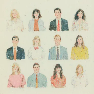 Watercolor Illustration of High School Counselors and Students Watercolor Illustration of High School Counselors and Students