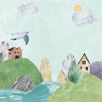 Watercolor landscape background, nature paper | Free Photo Illustration - rawpixel