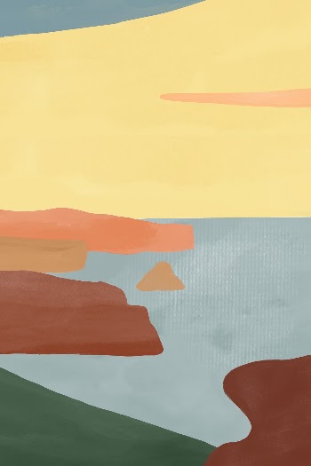 Watercolor landscape colorful abstract background | Free PSD - rawpixel