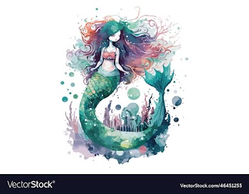 watercolor mermaid