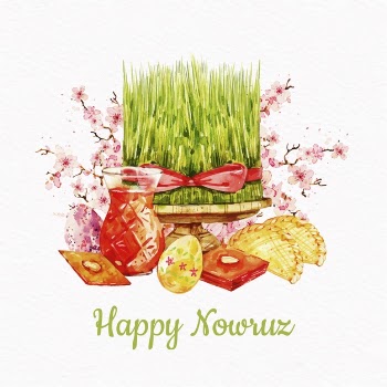 Watercolor nowruz event illustration Free Vector