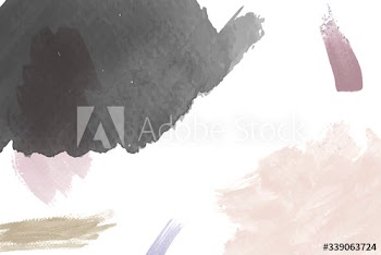 Watercolor on a paper background