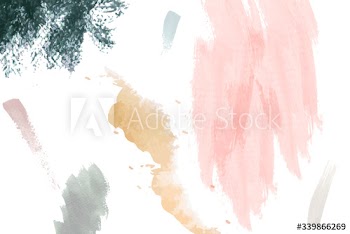 Watercolor on a paper background