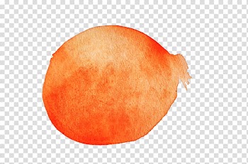 Watercolor , orange paint illustration transparent background PNG clipart