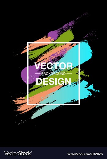Watercolor painted design headline sale banner vector image