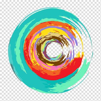 Watercolor painting Abstract art, CD transparent background PNG clipart