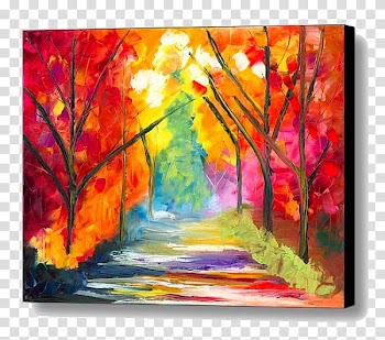 Watercolor painting Acrylic paint Visual arts, Canvas Print transparent background PNG clipart