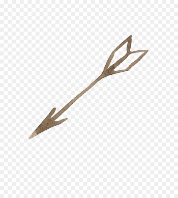 Watercolor painting Arc Arrow - Hand-painted watercolor bows 