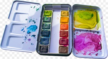 Watercolor Painting, Artist, Art, Plastic, Rectangle PNG