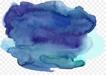 Watercolor painting Auraria Ink - Blue watercolor effect 