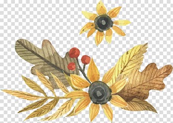 Watercolor painting Autumn, autumn transparent background PNG clipart