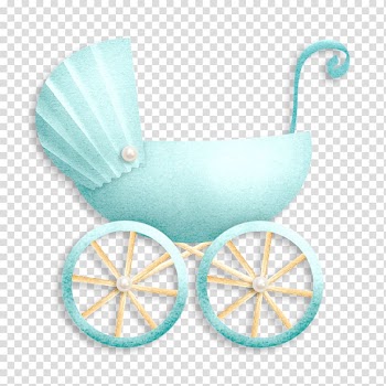 Watercolor painting, baby stroller transparent background PNG clipart