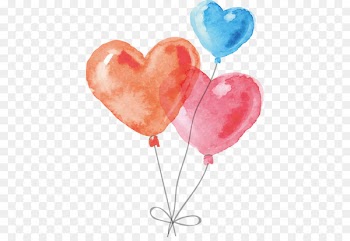 Watercolor painting - balloon 