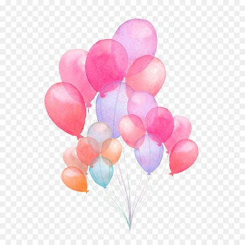 Watercolor painting Balloon Drawing - balloon 
